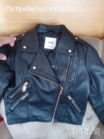 Детско и бебешко кожено яке и бебешко палтенце 