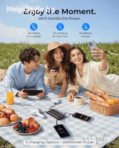 VRURC Powerbank 20000 mAh,външна батерия, снимка 4 - Външни батерии - 55975143