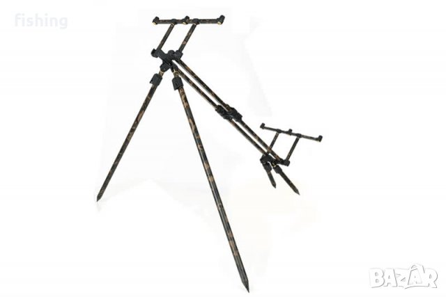 Промо Шаранска стойка за 3 въдици FOX Horizon Duo CAMO 3 Rod Pod , снимка 2 - Екипировка - 31568256