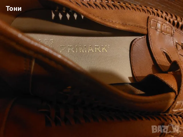 PRIMARK Оригинал Нови Кожени Мъжки Обувки 45, снимка 9 - Ежедневни обувки - 56122109