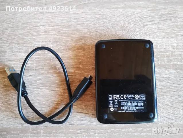 2TB HDD Toshiba Portable преносим хард диск 2TB, снимка 2 - Външни хард дискове - 56158529