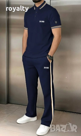 Hugo Boss Нов Син Мъжки Екип Хюго Бос 