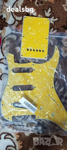 жълта и червена перла SSS пикгард за fender, squire, снимка 2 - Китари - 39008384
