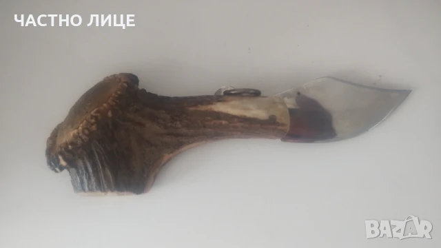Нож от еленски рог, снимка 5 - Ножове - 50577854