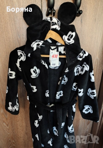 Детско халатче Disney H&M мики маус , снимка 2 - Хавлии и халати - 53916965