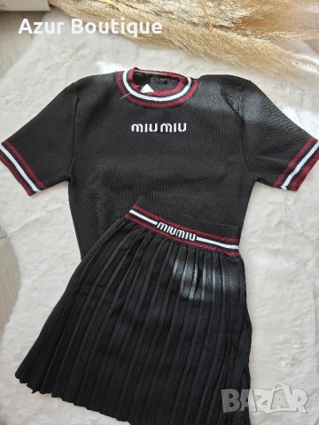 Комплект miu miu фино плетиво, снимка 3 - Комплекти - 51575220