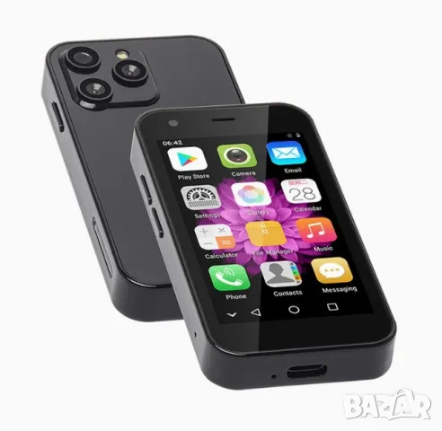 Мини телефон, мини смартфон, малък смартфон, мини iPhone, 4G с Андроид, Android, минисмартфон, снимка 6 - Телефони с две сим карти - 44693788