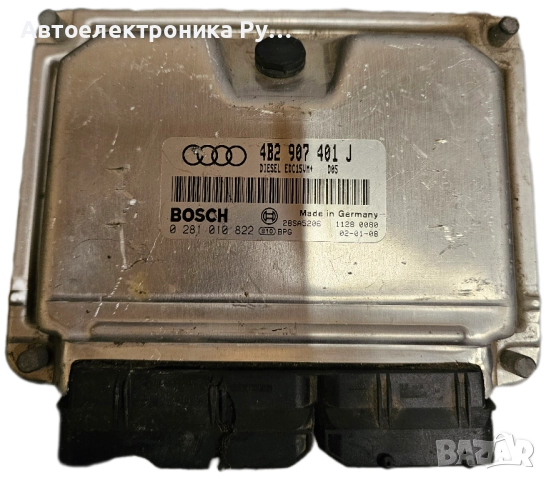 компютър AUDI A6 2.5 TDI ,4B2907401J, 4B2 907 401 J, BOSCH ,0 281 010 822