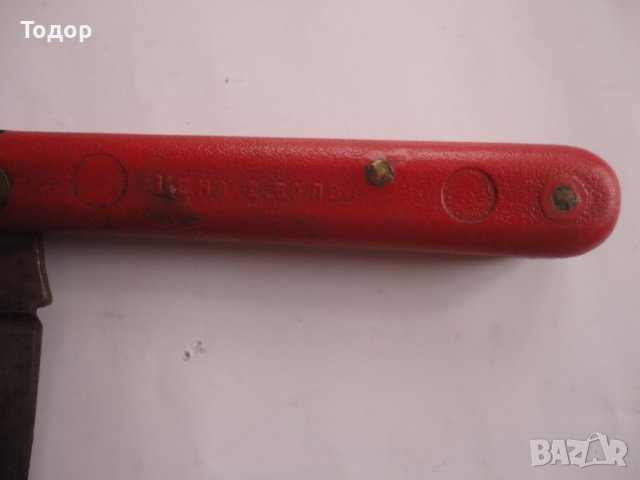 Български стар нож ножка за ашладисване 65 год , снимка 6 - Ножове - 40292045