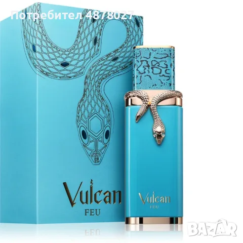 Vulcan Feu Eau de Parfum 100 мл – Дръзки цитрусово-плодов аромат с манго, джинджифил и дървесни нотк, снимка 2 - Мъжки парфюми - 56082217