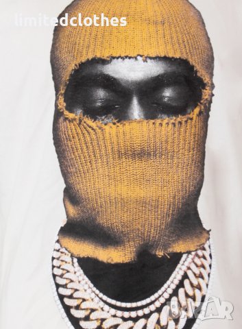 IH NOM UH NIT White Mask Logo Print Мъжка Тениска size M (S) , XL (L) и XXL (XL), снимка 3 - Тениски - 37813880