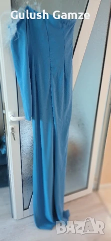 дамска дълга рокля в синьо , снимка 4 - Рокли - 51254807