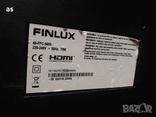 Finlux 48-FFC-5600 на части 