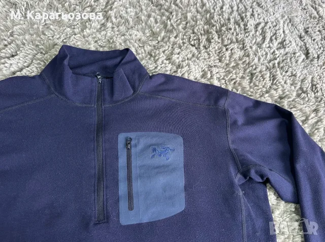 Мъжки полар Arc’teryx Rho, Размер М, снимка 3 - Спортни дрехи, екипи - 56453154