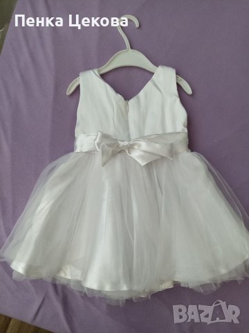 Намаление всички рокли по 10лв. Детска официална бяла рокля, снимка 3 - Бебешки рокли - 36918134