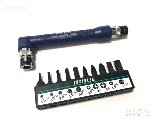 висококачествена двупосочна тресчотка с накрайници, битове, Япония, снимка 6 - Други инструменти - 32839033