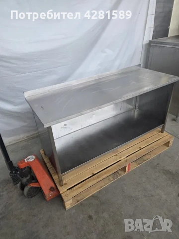 Немска работна маса от неръждаема стомана, снимка 4 - Други машини и части - 53972271