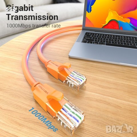Vention Кабел LAN UTP Cat.6 Patch Cable - 1M Orange - IBEOF, снимка 18 - Кабели и адаптери - 44231010