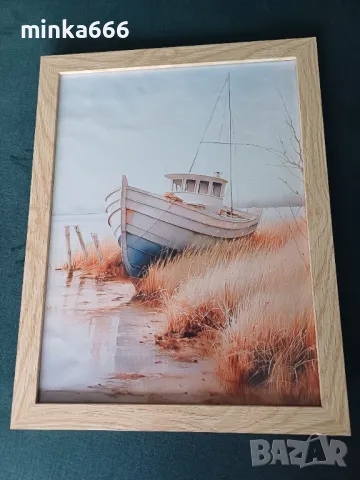 Красива картина с дървена рамка., снимка 1