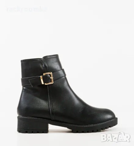 Елегантни дамски боти със златиста катарама без връзки модел: OD8062 black