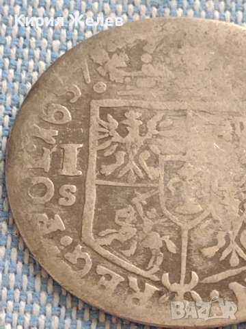 Сребърна монета 18 Гроша 1657г. Ян Казимир Полша 13608, снимка 8 - Нумизматика и бонистика - 42930051