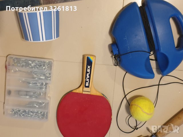  Тенис хилка и топче за  тенис с ластик