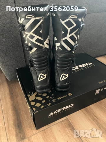 Продавам ENDURO/ Off Road БОТУШИ ACERBIS, размер 46- използвани, снимка 6 - Аксесоари и консумативи - 52991069