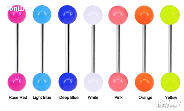 10бр. Пиърсинг обеци - Пакет, снимка 3 - Обеци - 37705286