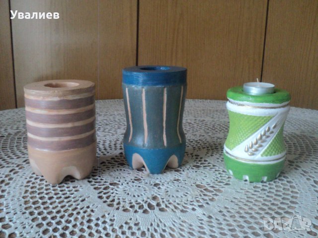 Свещници от алабастър / гипс/, снимка 8 - Други стоки за дома - 37762586