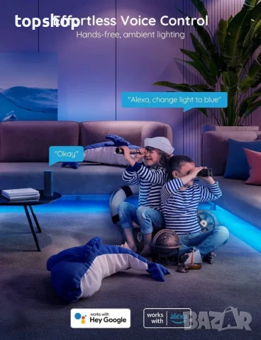 НОВА, ТЕСТВАНА Govee H6159 Smart LED лентоа, 5 метра WiFi LED лентово осветление, Alexa и Google..., снимка 2 - Лед осветление - 50575666