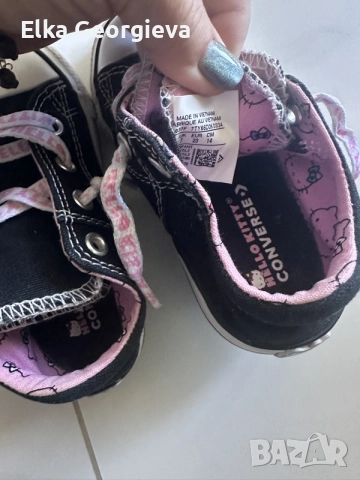 Оригинални детски кецове Converse за момиченце 23 размер, снимка 5 - Детски гуменки - 55978795