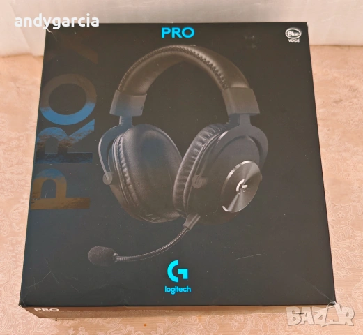 Геймърски слушалки LOGITECH G PRO X 7.1 с кабел , черни чисто нови в кутия 