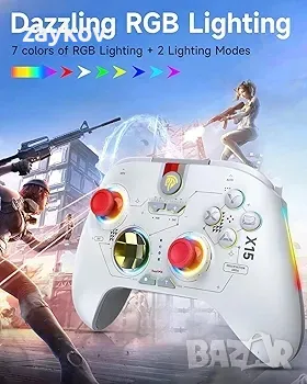 безжичен контролер EasySMX X15 2.4G за компютър/Android/Steam/Switch/IOS, снимка 2 - Аксесоари - 47631276