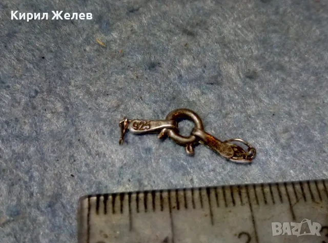СТАРА СРЕБЪРНА ЗАКОПЧАЛКА За КОЛИЕ ВЕРИЖКА ГРИВНА СРЕБРО 925 КАРАБИНКА За СИНДЖИР 49883, снимка 4 - Други - 49147670