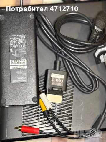 Xbox 360 Slim (Черен, Матов) – ЗА ЧАСТИ или Ремонт + Захранване и Кабели, снимка 6 - Xbox конзоли - 54010251