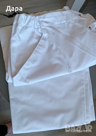Дамски медицински панталон. Бял. Размер М/  L, снимка 9 - Панталони - 42640747