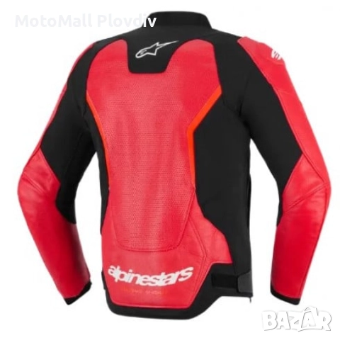 Кожено яке ALPINESTARS GP FORCE V2 AIR RED/FLUO, снимка 3 - Аксесоари и консумативи - 51888555