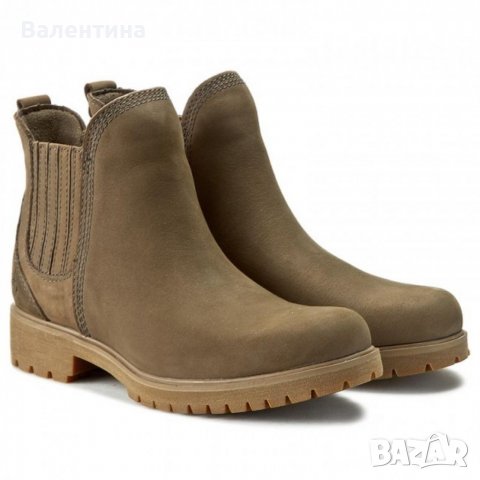 Намаление! Дамски боти TIMBERLAND Lyonsdale Chelsea A199Z Canteen, 40, набук, снимка 1 - Дамски боти - 38591015