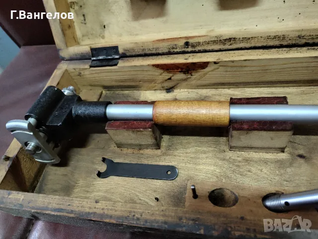 Масивен индикаторен вътромет 100-160 перфектно състояние, снимка 3 - Шублери - 48036599