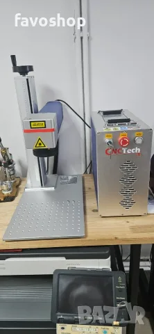 Фибер лазер CNC Tech 20 W за гравиране и маркиране на метал
