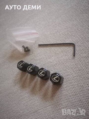 Високо качество хром и черни капачки за вентили на гуми с емблеми на Лексус и Инфинити кола автомоби, снимка 7 - Аксесоари и консумативи - 32697999