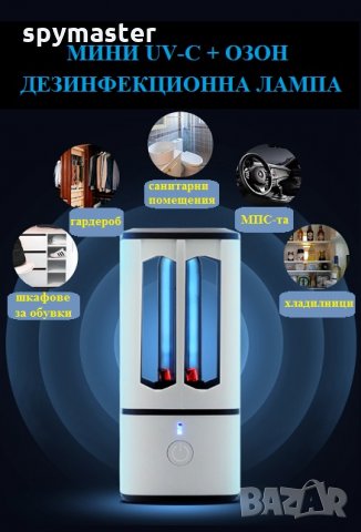 UV-C + Озон АНТИВИРУСНА Лампа, мод: Мини - със 70% Намаление , снимка 9 - Овлажнители и пречистватели за въздух - 29874642