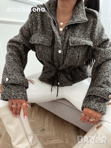 Дамско късо преходно яке, 7цвята , снимка 8 - Якета - 53102403