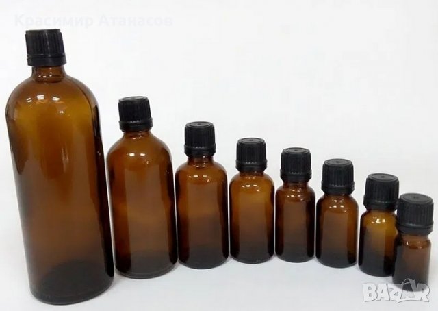 Стъклени шишенца с капкомер за етерични масла и тинктура, снимка 5 - Хранителни добавки - 38973450