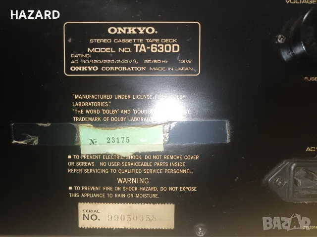 Onkyo TA-630D Kassettendeck , снимка 5 - Декове - 56337632