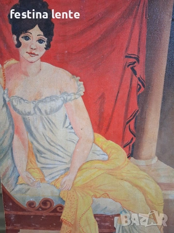 Стара картина / акрилни бои, снимка 2 - Картини - 53915474