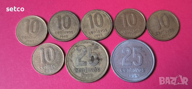 Лот 8 монети Аржентина  к85