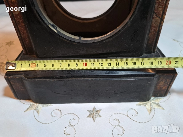 корпус от черен мрамор за каминен часовник , снимка 11 - Антикварни и старинни предмети - 52017047