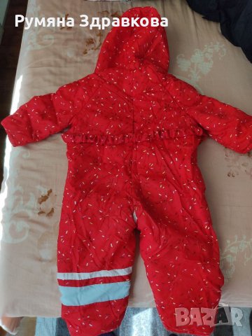 Червен бебешки космонавт с коланче, снимка 2 - Бебешки ескимоси - 34241336