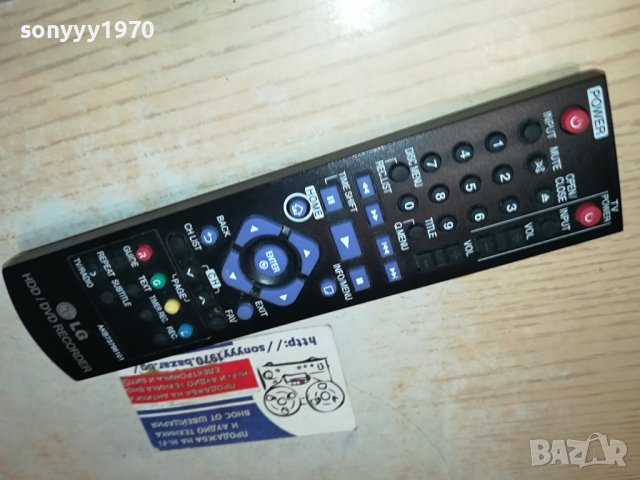 LG HDD/DVD RECORDER REMOTE 2210231222, снимка 3 - Дистанционни - 42671845